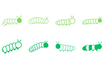 Outline Caterpillar Illustration