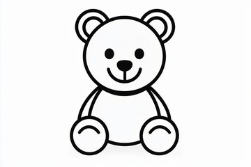 Adorable cartoon teddy bear illustration