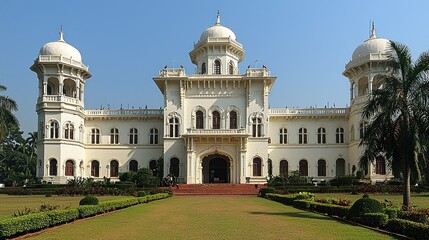 Obraz premium Majestic Tajhat Palace: A Architectural Marvel in Bangladesh