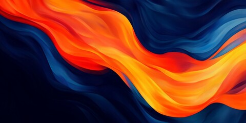 A dramatic abstract gradient background with dark blues and fiery oranges.featuring high-contrast color transitions.emphasizing energy and innovation.ideal for bold advertisements