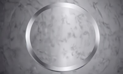 Elegant silver circle with subtle gradient effects in a modern abstract art style,  modern art,  geometric,  high contrast
