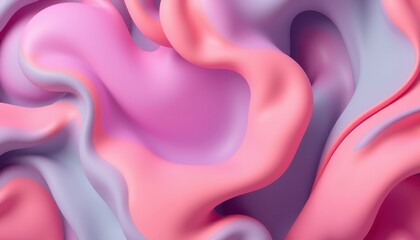 Obraz premium Abstract Pink and Purple Swirling Fluid Design