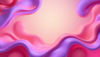 Fototapeta premium Abstract Pink and Purple Liquid Wave Background