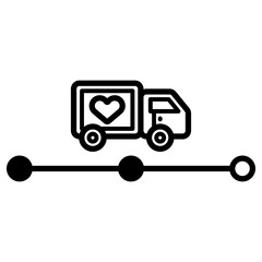 택배 배송중 아이콘