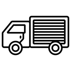 택배 트럭 아이콘