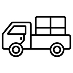 Fototapeta premium 택배 트럭 아이콘