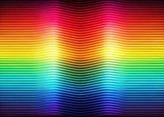 Wavy Horizontal Lines Background - Abstract Colorful Design, Sharp Bright Colors, High-Resolution Image