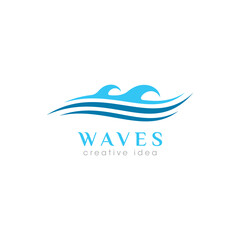 Creative Wave Concept Logo Design Template