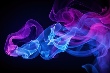 Obraz premium Smoke backgrounds purple blue.