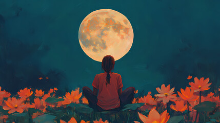 An engaging visual emphasizing the importance of mental health support systems. Moonpetal. Illustration