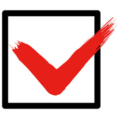 チェックボックスにチェックを入れたアイコン