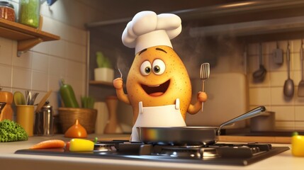Chef Potato: A Culinary Cartoon Adventure!