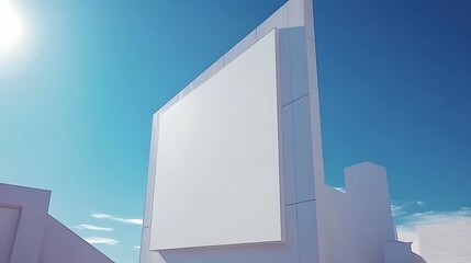 Simple 3D Rendering of Empty Billboard Mock-Up
