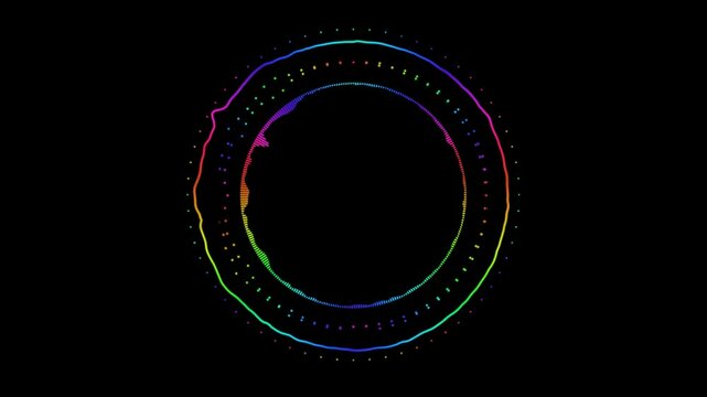 虹色のオーディオスペクトラム(アルファマットつき)