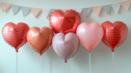 heart shaped balloons