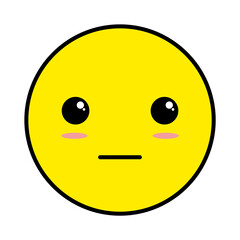Yellow emoji showing facial expressions