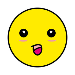 Yellow emoji showing facial expressions