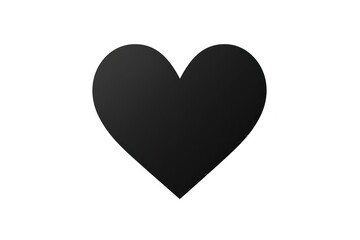 Heart shape black white.