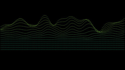 Abstract sound wave  scope HUD background.