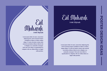 Obraz premium Eid Al Fitr Poster Background Design