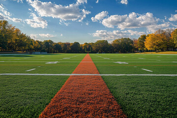 AstroTurf Football Field in High School: Venue for Spirited Games