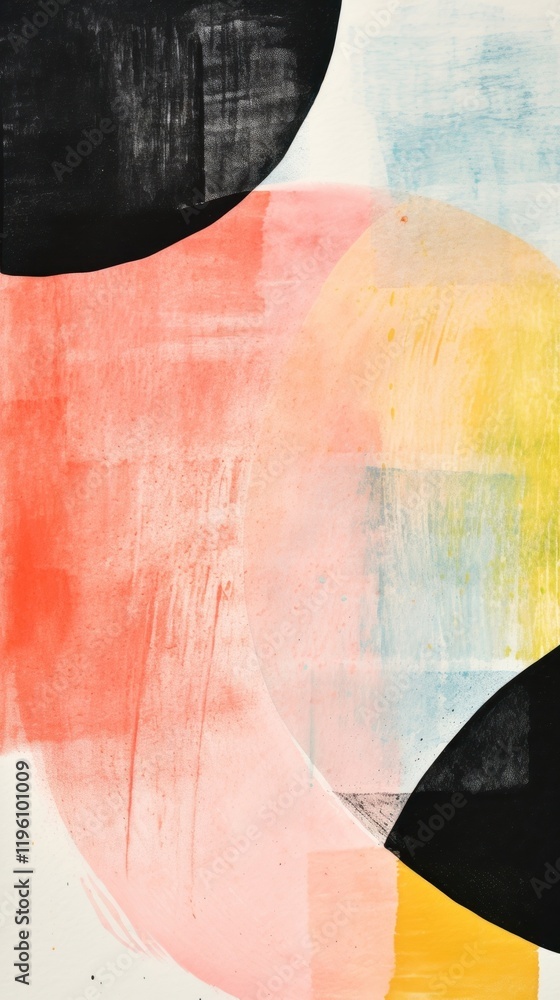 Poster hint of memphis spring backgrounds abstract textured.
