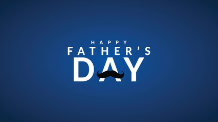 Happy Father’s Day Calligraphy greeting card. Vector illustration. background