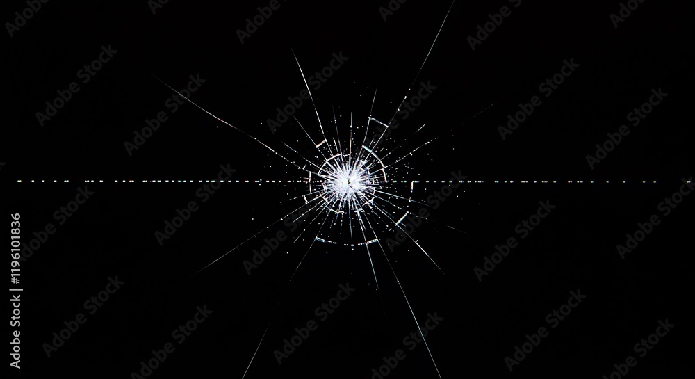 Poster display scratch. monitor defect. changing flickering broken pixels on modern tv surface. deformation