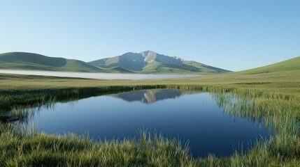 Mountain Lake Reflection