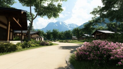 Serene Mountain Village