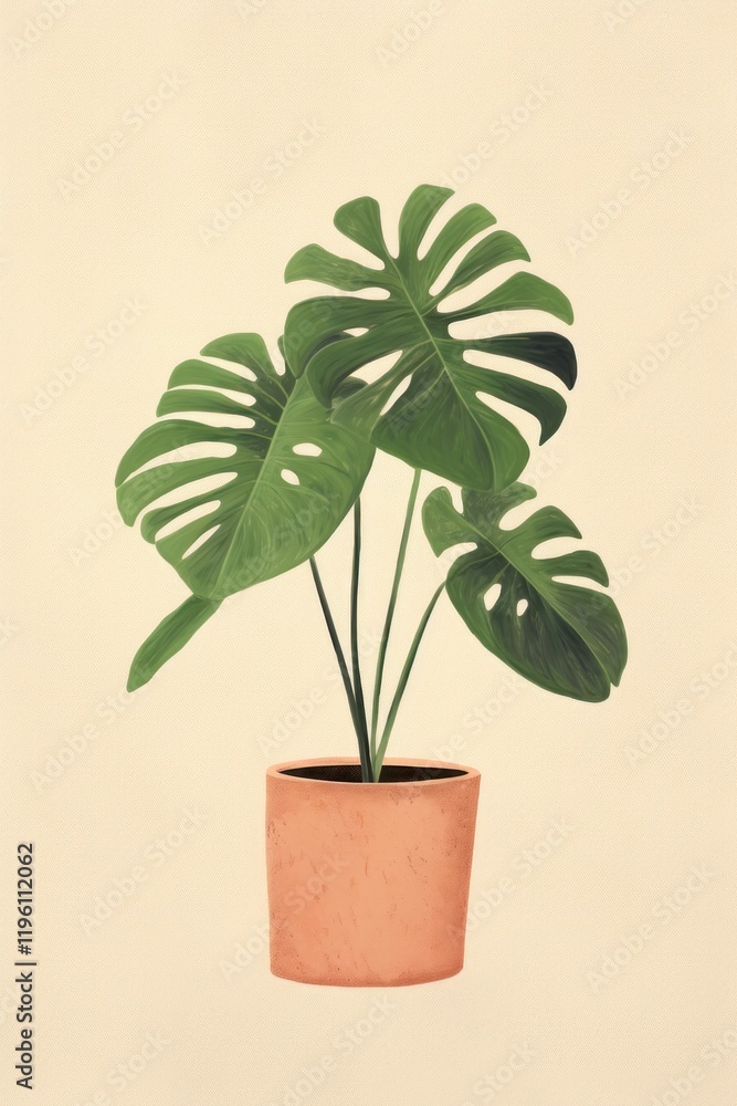 Poster Plant houseplant leaf flowerpot.