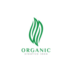 Fototapeta premium Creative Organic Concept Logo Design
