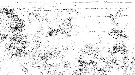 Grunge black texture. Dark grainy texture on white background. Dust overlay textured. Grain noise particles. Design elements. Vector illustration, EPS 10.