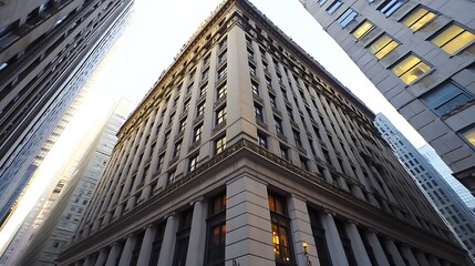 Majestic Cityscape: Architectural Marvel in Urban Canyon