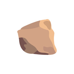 heavy rock stone boulder vector isolated on white  © ShawezStock