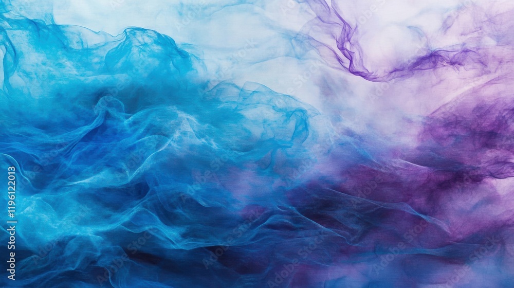 Poster a mesmerizing blend of blue and purple waves creates a dynamic abstract pattern that evokes feelings