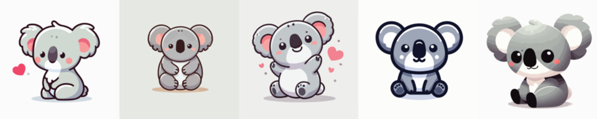 collection of cute and adorable koala vectors