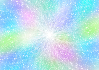 Sparkling Rainbow Aura Gradient Background（オーラのような虹色のグラデーションのキラキラ背景）