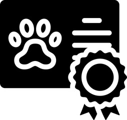 Pet Award Glyph Icon