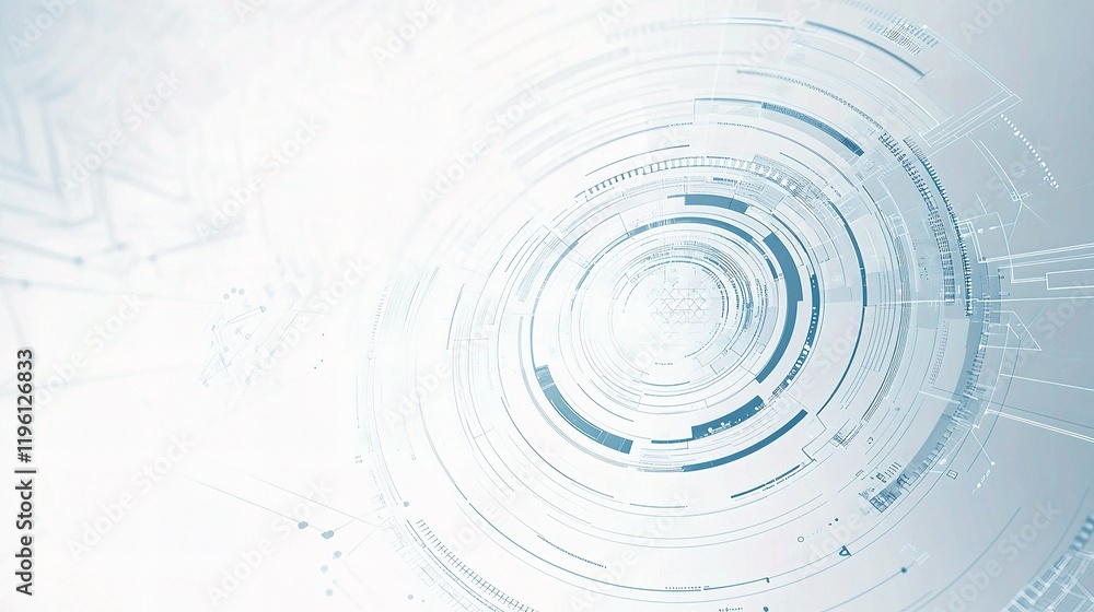 Poster Abstract Technology Background with Minimal Architecture Design