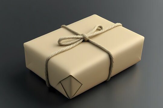 Tied Brown Paper Package - Simple & Elegant