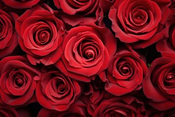 Red roses texture blossom flower plant.