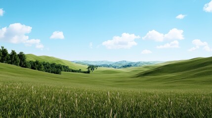 Obraz premium Serene Rolling Hills Landscape