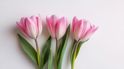 Naklejka premium Delicate Pink Spring Flowers Isolated on Soft Background