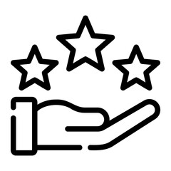stars line icon
