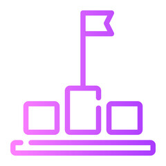 Fototapeta premium goals gradient icon