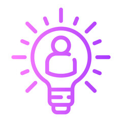 light bulb gradient icon