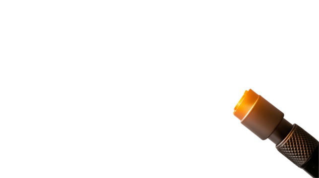 Torch light fire source isolated on transparent  background 