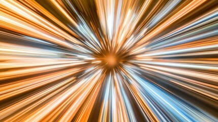 Fototapeta premium Abstract burst of light in vibrant colors suggesting motion.