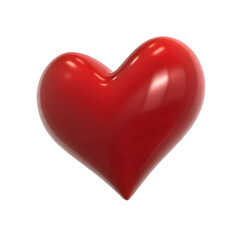 Fototapeta premium pink heart isolated on white background